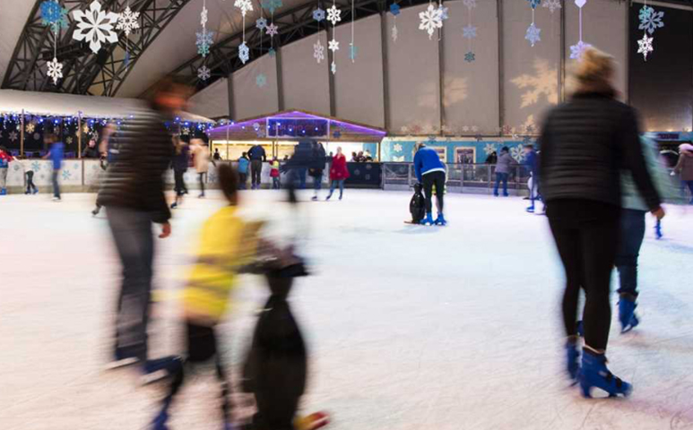 Ice Skating at the Eden Project